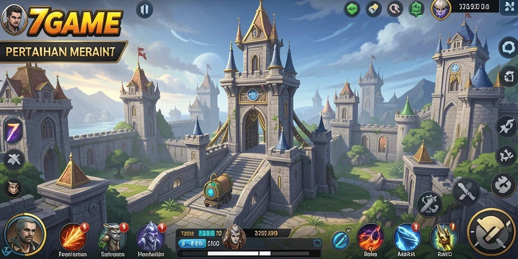 Tampilan menarik dalam gameplay Tower Defense di 7GAME.