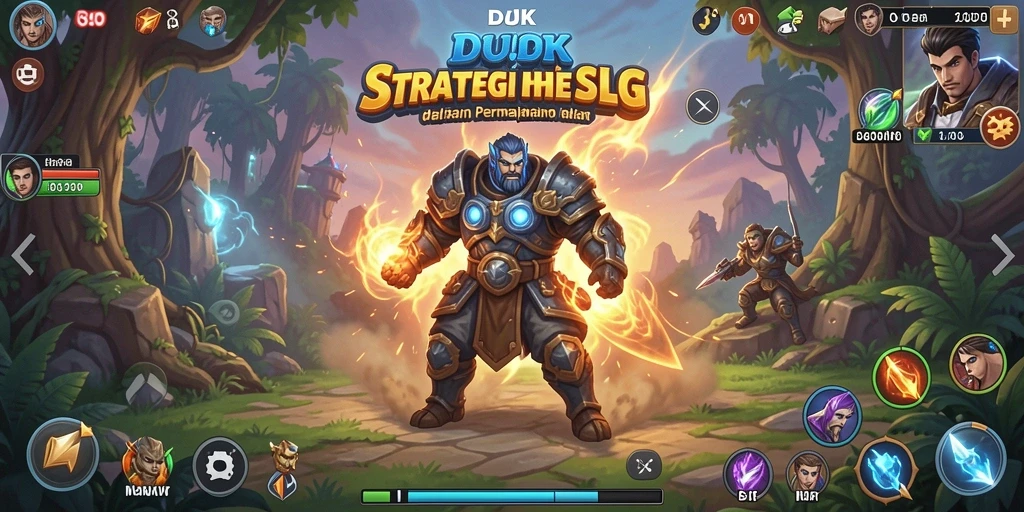 Tampilan gameplay SLG yang mendebarkan dan mendetail.