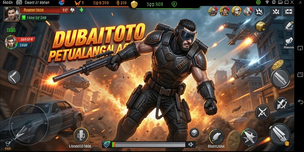 Screenshot gameplay DUBAITOTO menampilkan aksi mendebarkan yang terus memacu adrenalin.