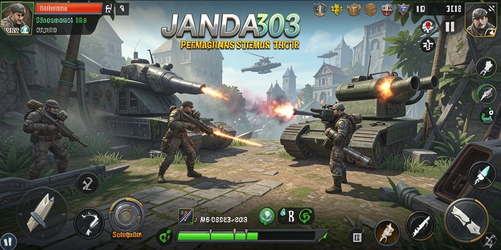 Tampilan menarik dari gameplay strategi yang mendebarkan.