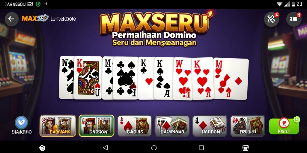 Gameplay seru dalam MAXSERU yang menantang dan menyenangkan.