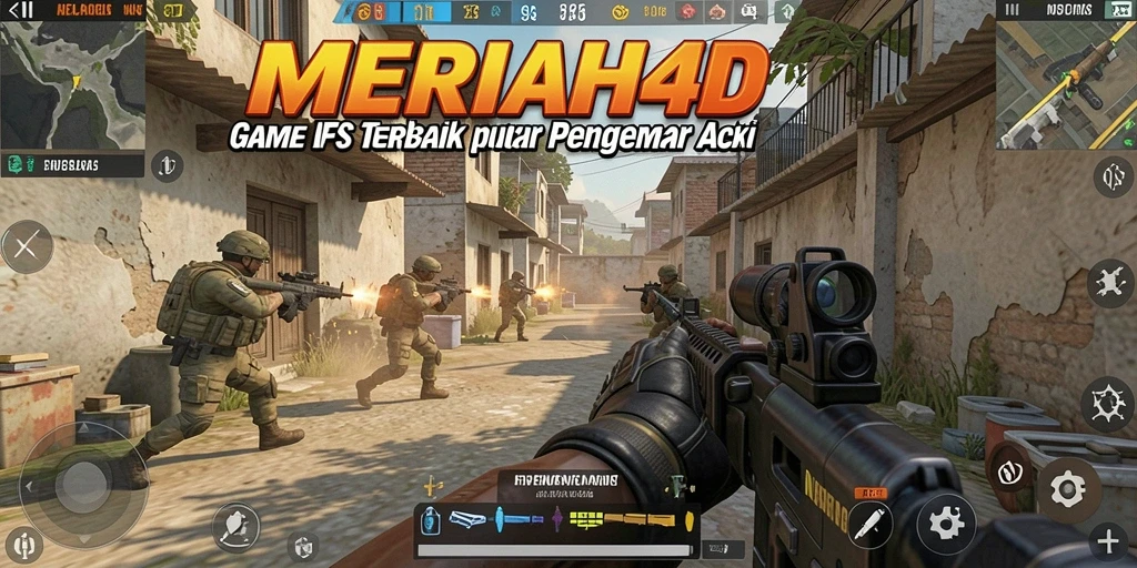 Gameplay menegangkan MERIAH4D dalam aksi tembak-menembak.