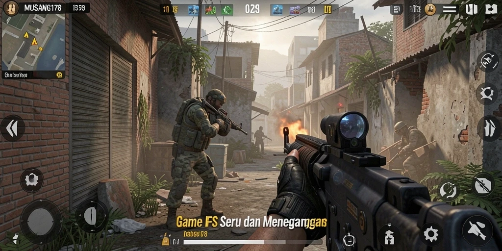 Gameplay mendebarkan dengan aksi tembak-menembak yang seru