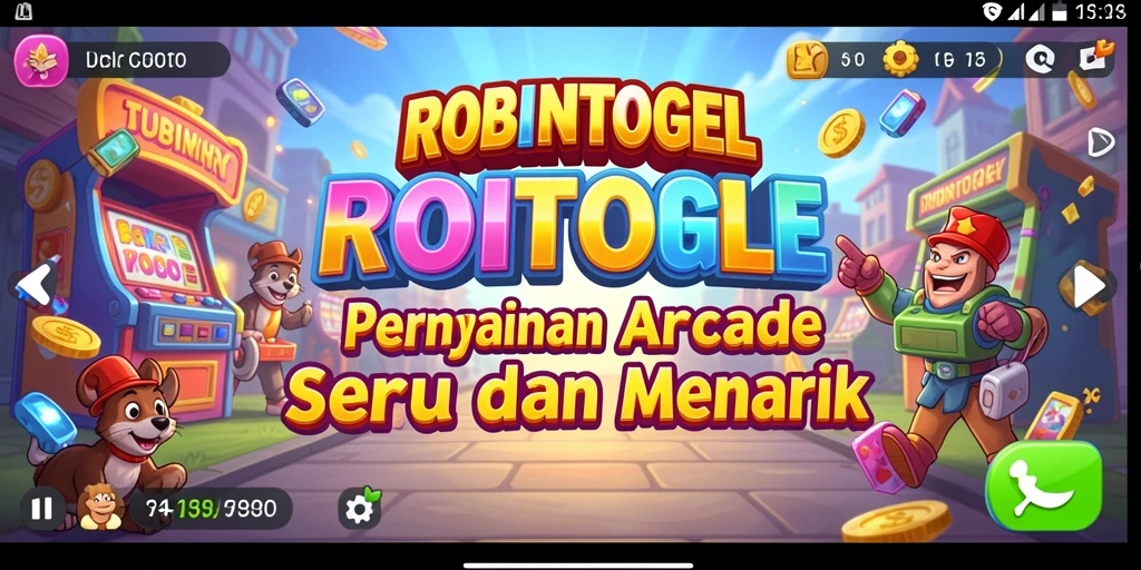 Tampilan utama gameplay ROBINTOGEL yang seru dan penuh tantangan.