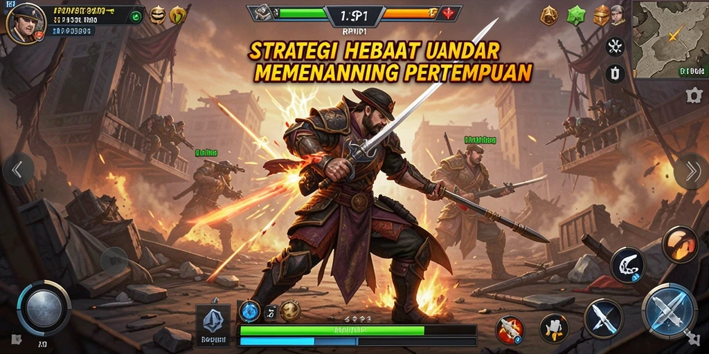 Tampilan gameplay epik dalam permainan strategi RPVIP1.