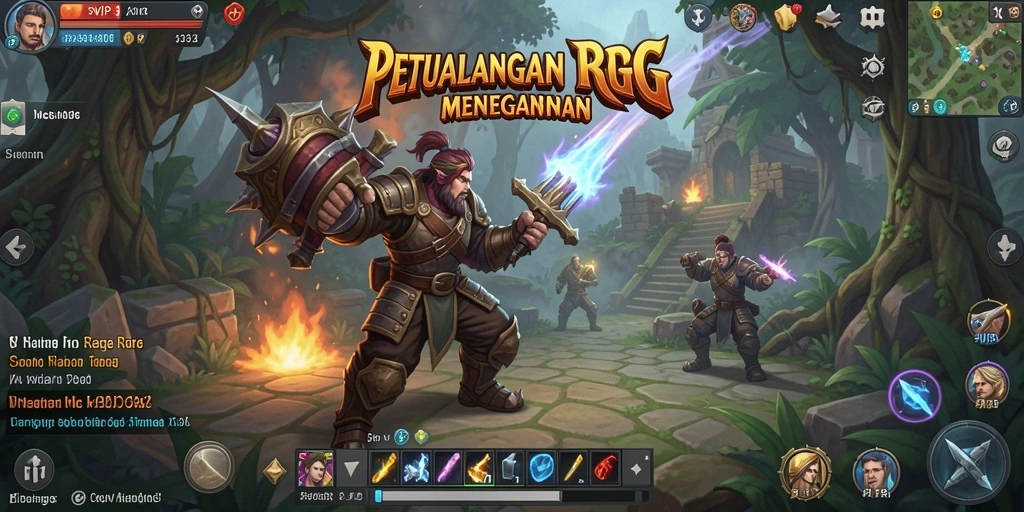 Screenshot gameplay SVIP6 menampilkan aksi pertarungan yang mendebarkan.