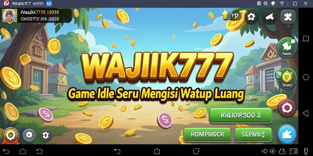 Tampilan gameplay WAJIK777 dengan karakter yang aktif dan menarik.